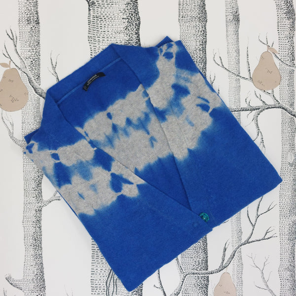 Cashmere Cardigan Elena - Tye-Dye Brights OEKO 100
