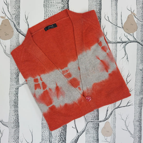 Cashmere Cardigan Elena - Tye-Dye Brights OEKO 100