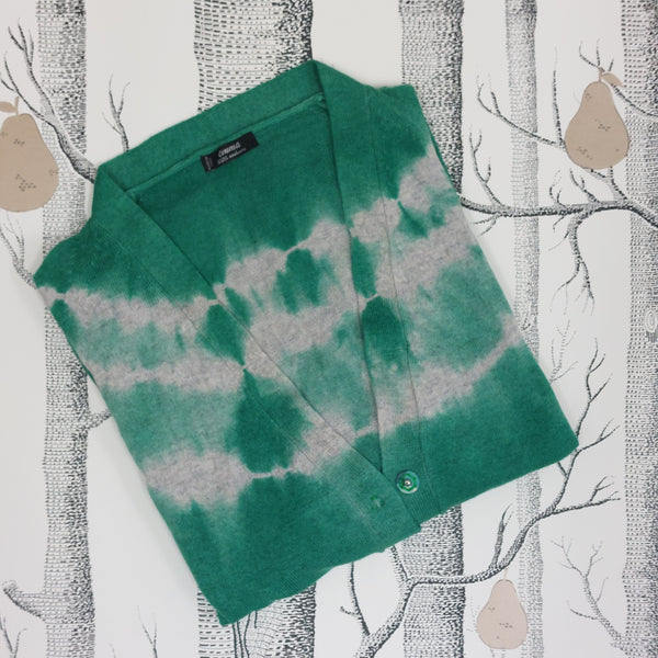 Cashmere Cardigan Elena - Tye-Dye Brights OEKO 100