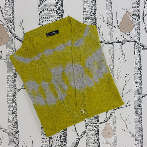 Cashmere Cardigan Elena - Tye-Dye Brights OEKO 100
