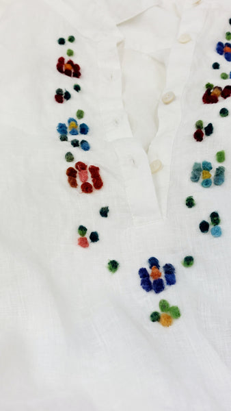 Shirt 'Lella Flowers' Pergamena Linen