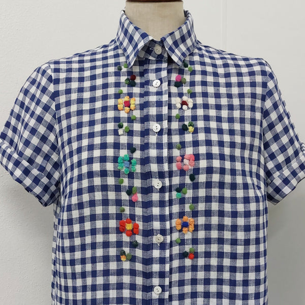 Shirt 'Bettina Flowers' Linen