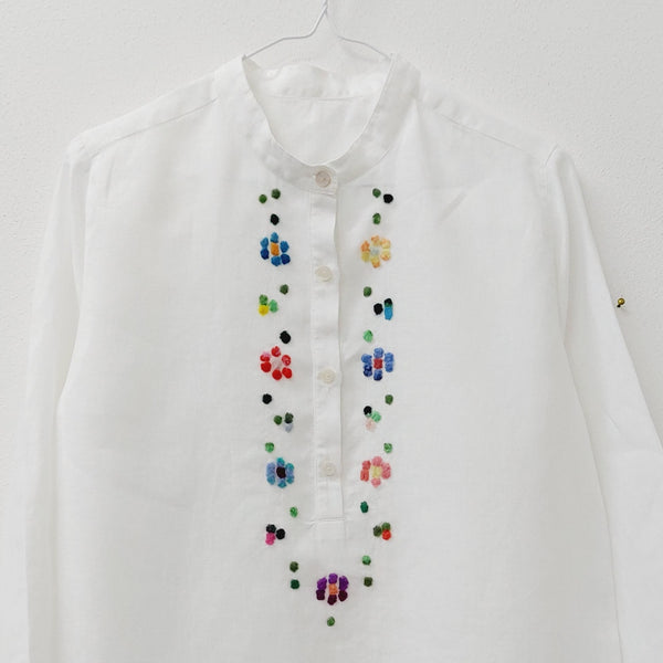 Shirt 'Nadia Flowers' Linen