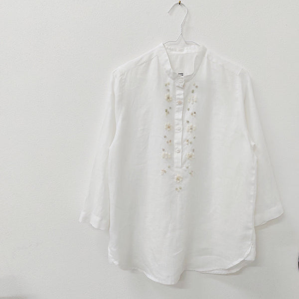 Shirt 'Nadia Flowers' Pergamena Linen