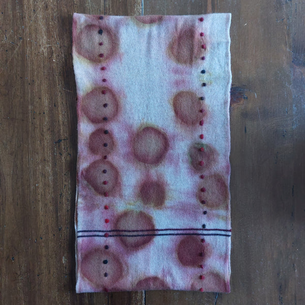 Cashmere Infinity Scarf without fringes 'Giro Eco' Beetroot