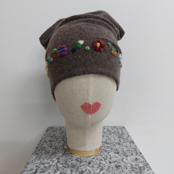Cashmere Hat 'Caty Flowers '
