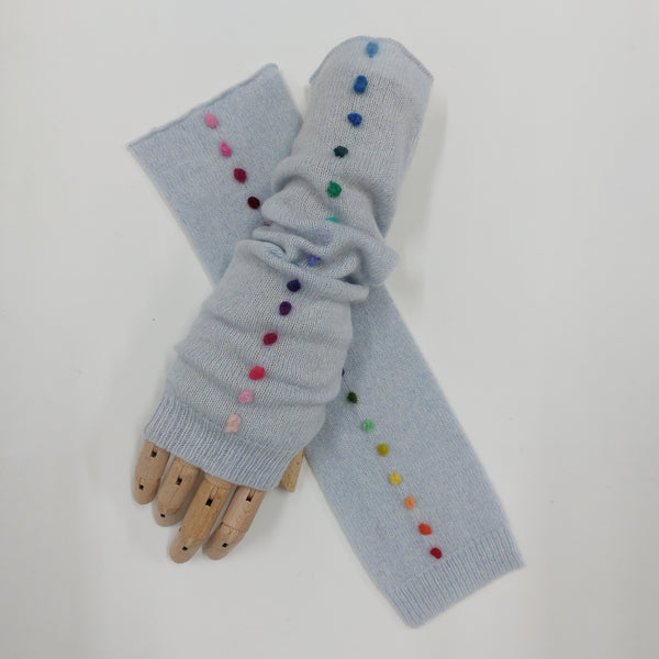 Cashmere mitts 'Polly Dots'