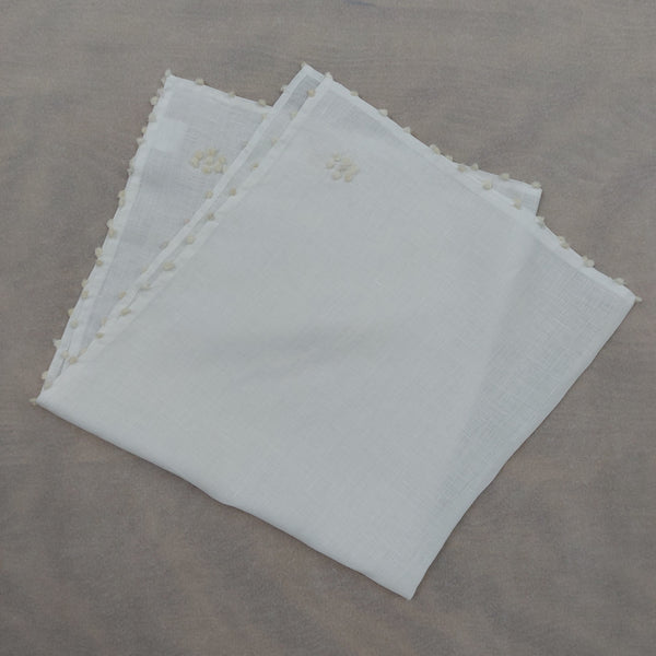 Baby Swaddle Dots & Flowers Pergamena linen