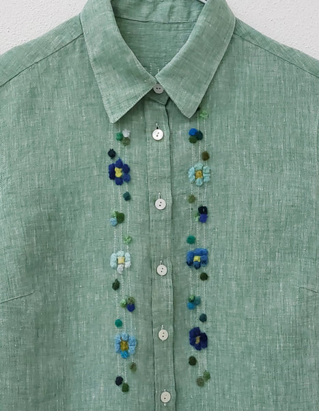 Shirt 'Bettina Flowers' Linen