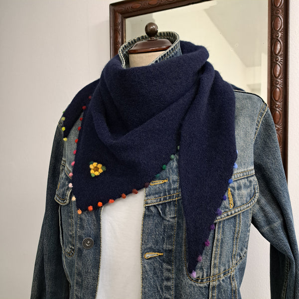 Sciarpa triangolare in cashmere 'Patty'