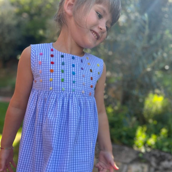 Girls dress 'Pallina Dots' Cotton Poplin