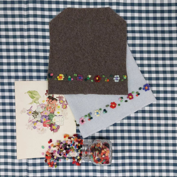 Cashmere Hat 'Caty Flowers '