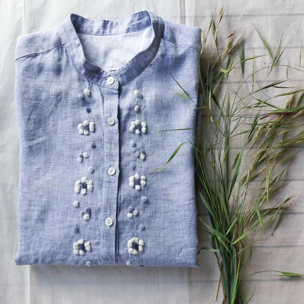 Shirt 'Nadia Flowers' Linen