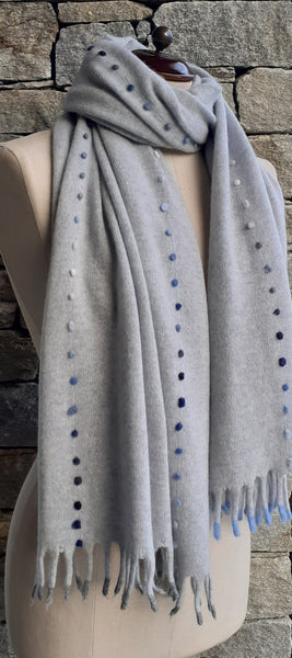 PaleGreyMelange / Blu&Grey mix / Tips MidGrey&PaleBlue