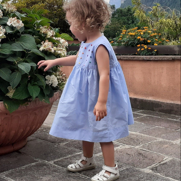 Girls dress 'Pallina Dots' Cotton Batista