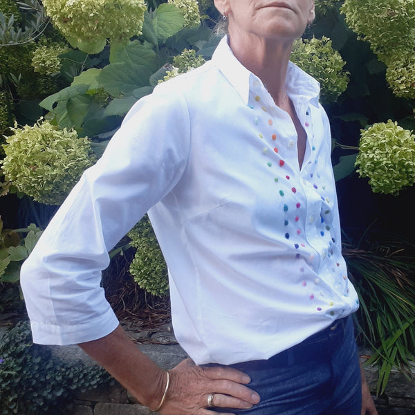 Shirt 'Betty 3/4 Dots' Poplin