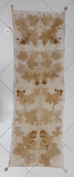Cashmere Scarf Eco-print - 'Copper Blackberry'