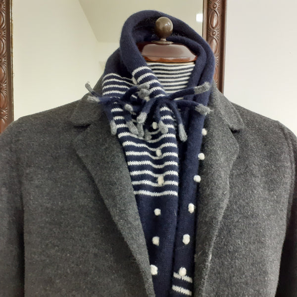 Cashmere Infinity Scarf 'Giro Graphic '