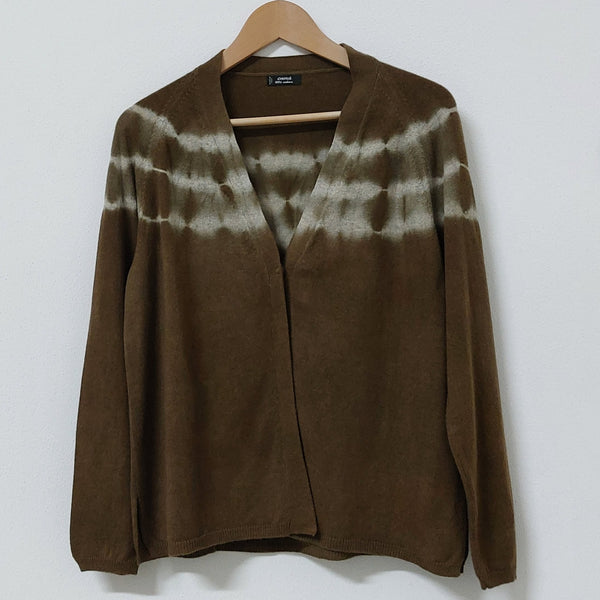 Cashmere Cardigan Elena Eco Dye - Red Onionskin