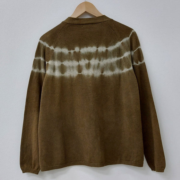 Cashmere Cardigan Elena Eco Dye - Red Onionskin