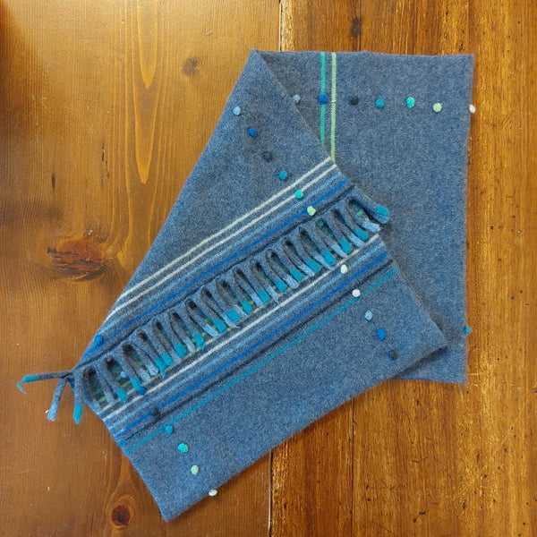 Cashmere Infinity Scarf 'Giro Rainbow Dots'