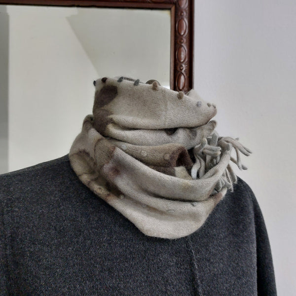 Cashmere Infinity Scarf 'Giro Eco'  Blackberry