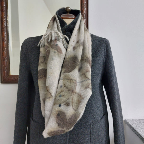 Cashmere Infinity Scarf 'Giro Eco'  Blackberry