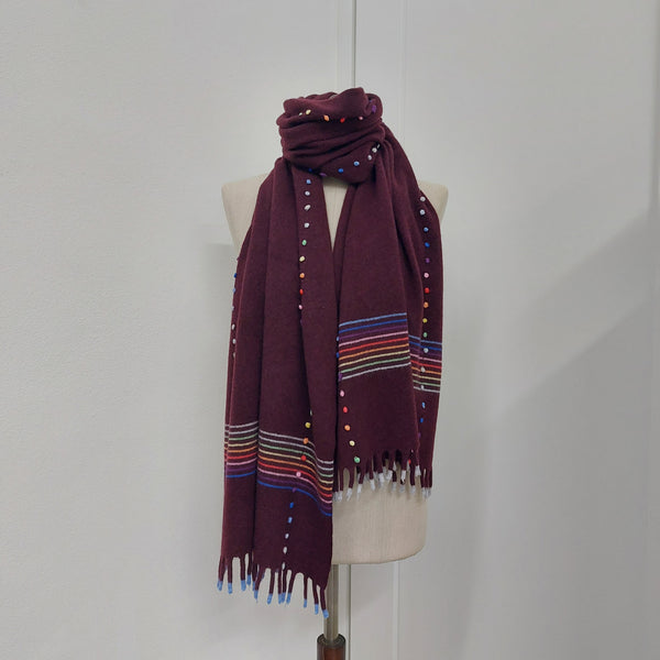 Sciarpa 'Frangia Rainbow'