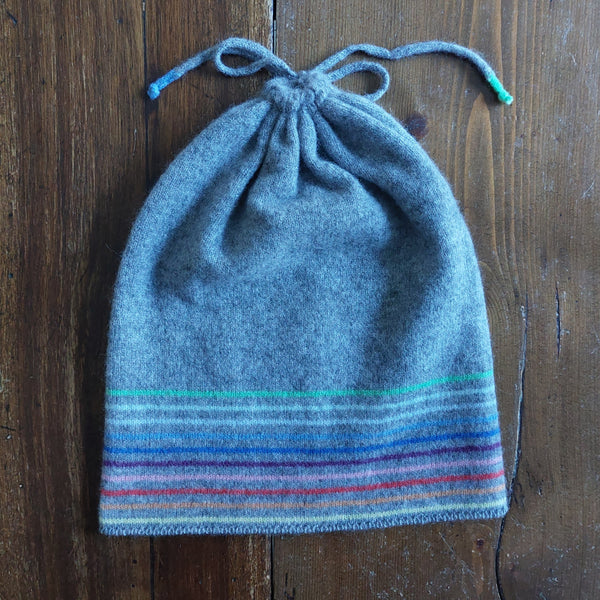Cashmere Hat 'Fagiolo S ' Rainbow