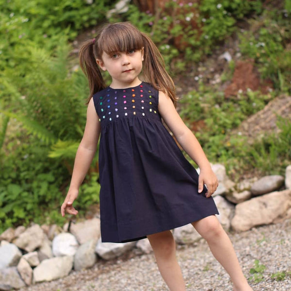 Girls dress 'Pallina Dots' Cotton Batista