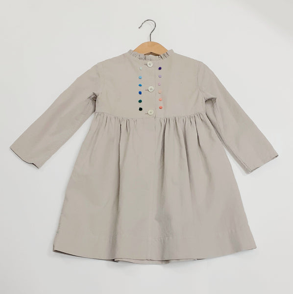 Sample Sale - Girls Dress 'Taschino Dots' Cotton Needlecord