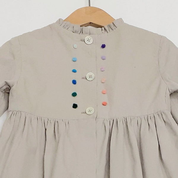 Sample Sale - Girls Dress 'Taschino Dots' Cotton Needlecord