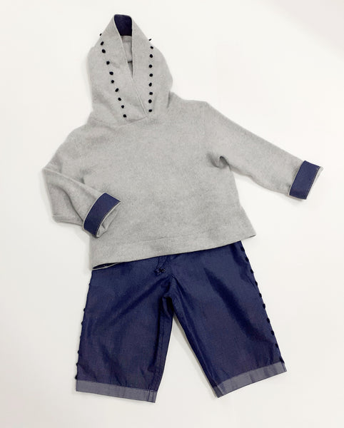 Sample Sale - Childs Cashmere Hoody 'Cappuccino'