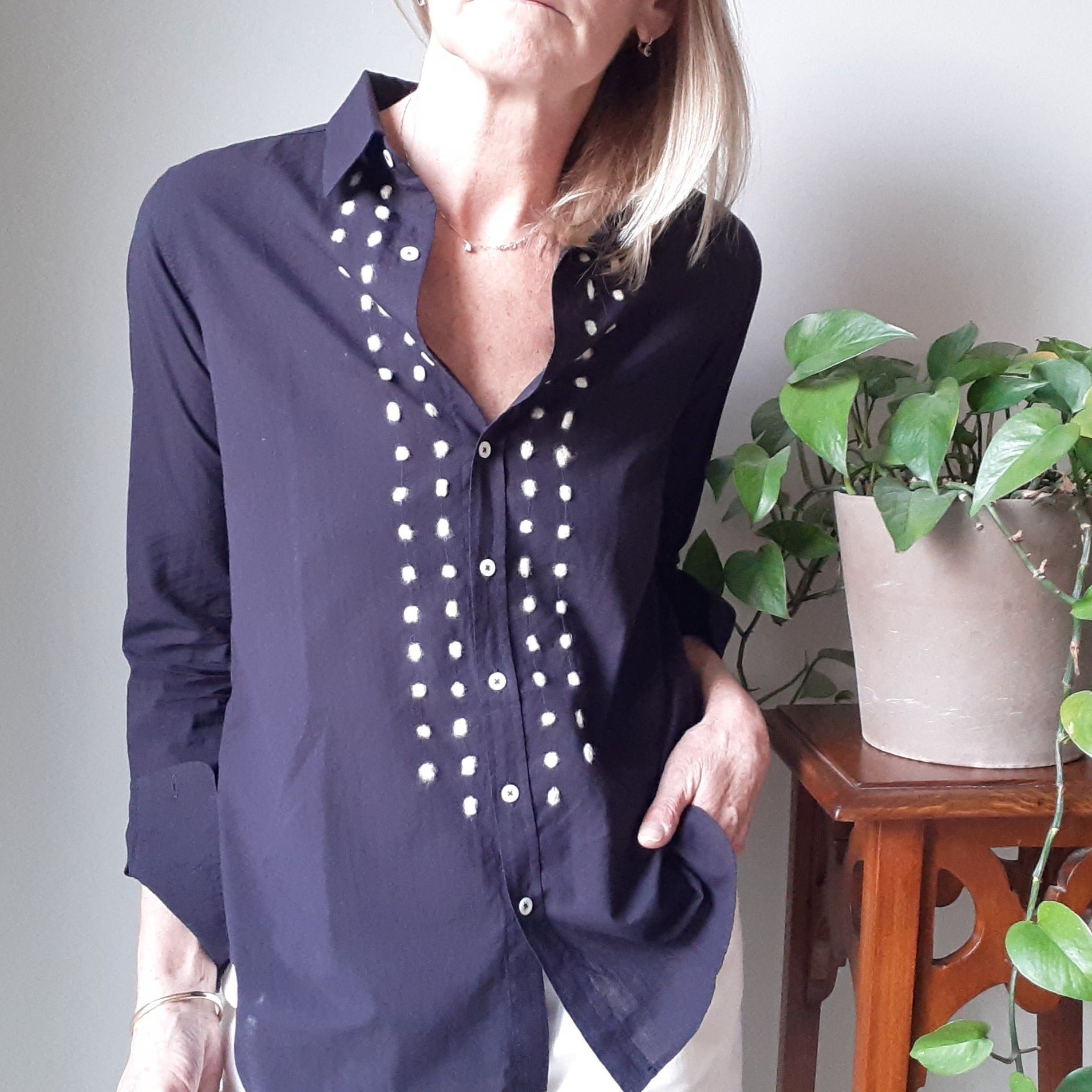 Sample Sale - Shirt 'Micia Dots' Cotton Batista