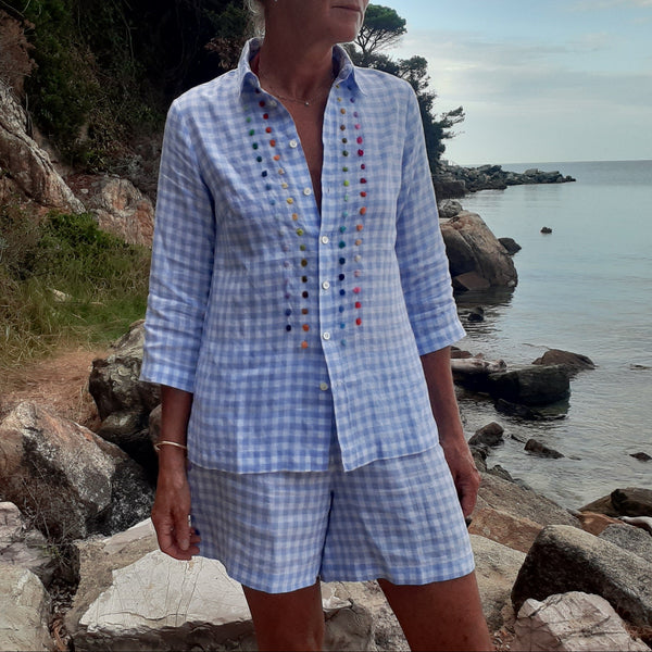 Saldo Capi Campione - Camicia 'Betty Dots ' Lino