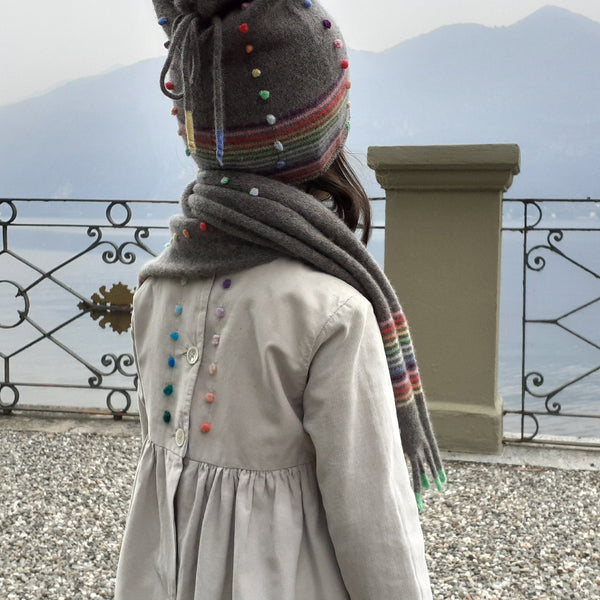 Sample Sale - Girls Dress 'Taschino Dots' Cotton Needlecord