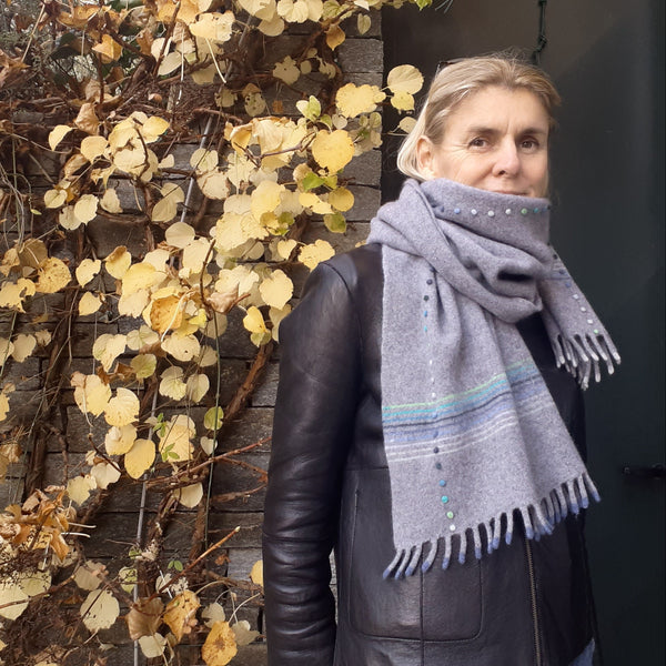 Sample Sale Scarf 'Frangia Rainbow' Cashmere