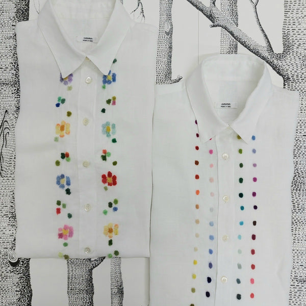 Womens Shirt 'Betty Flowers' Linen