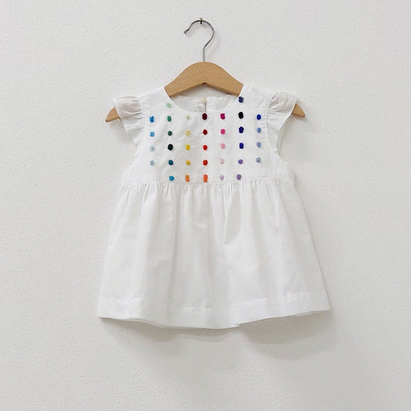 Sample Sale - Girls top 'Petalo Dots' Batista