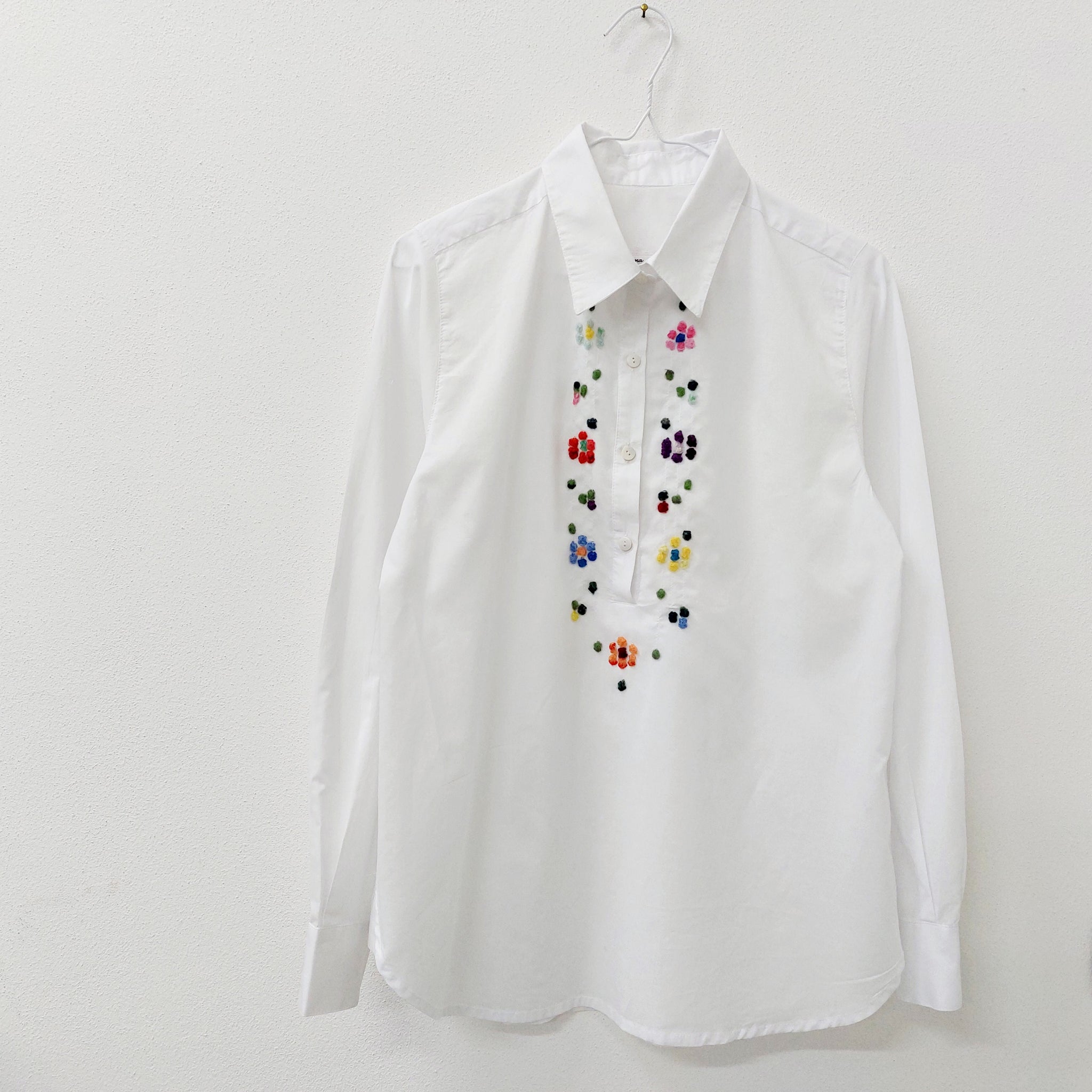 Womens Shirt 'Lella Flowers' 100% Cotton Batista