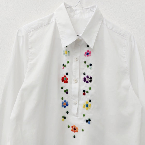 Womens Shirt 'Lella Flowers' 100% Cotton Batista