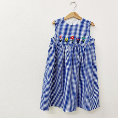 Sample Sale Girls dress 'Pallina Flowers' Cotton Poplin