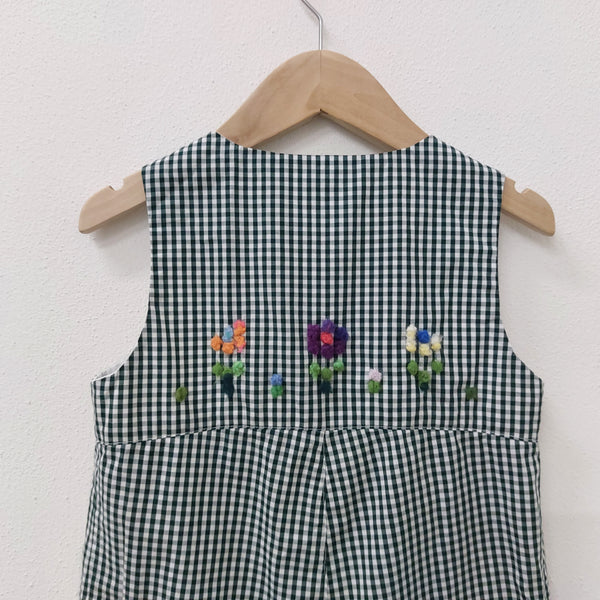 Childs short dungarees 'Saltino Flowers' Cotton Poplin