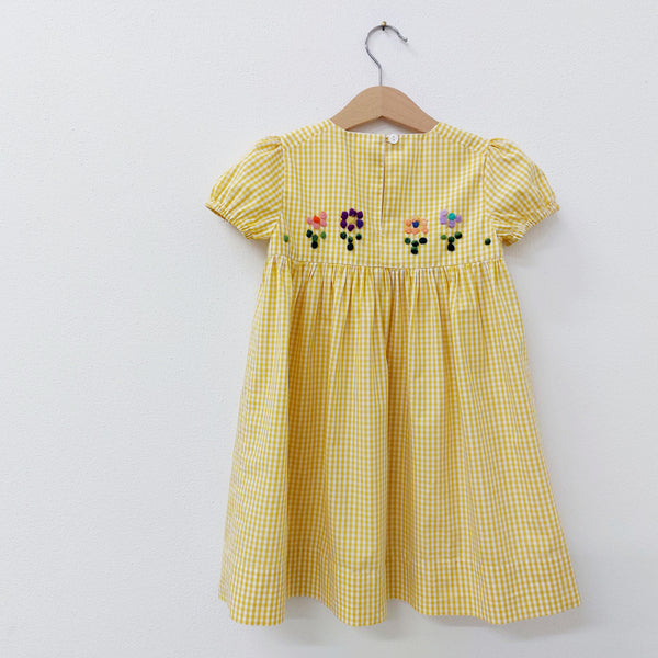 Girls dress 'Palloncino MC Flowers' Cotton Poplin