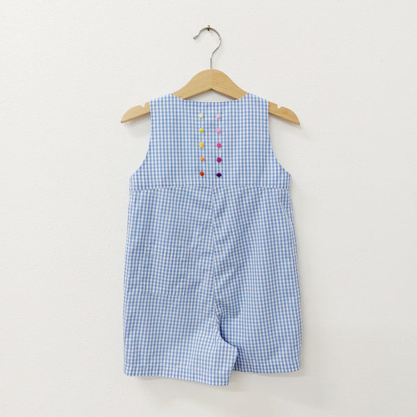 Childs short dungarees 'Saltino Dots' Cotton Poplin