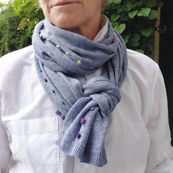 Scarf 'Grace Dots' Lino