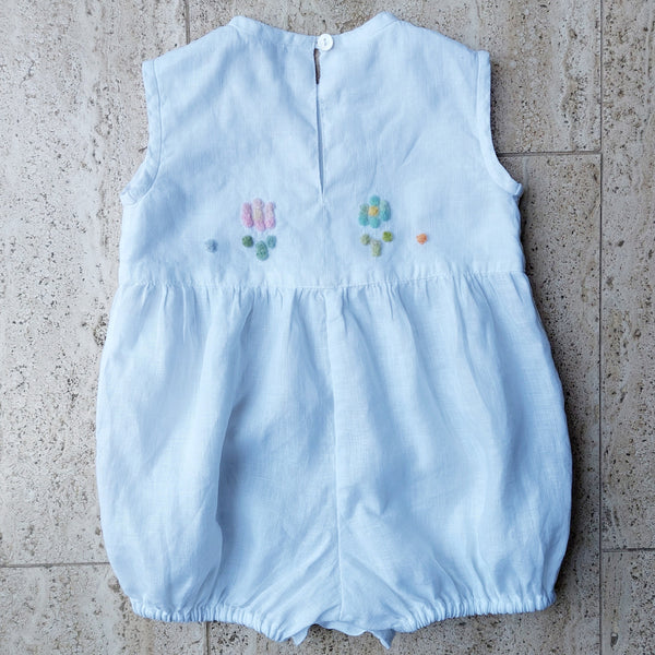 Baby Romper 'Topolino Flowers' Linen