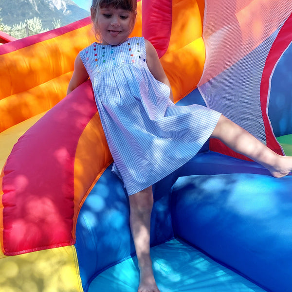 Saldo Capi Campioni - Vestitino per bambine 'Pallina Dots' in Popeline