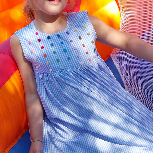 Saldo Capi Campioni - Vestitino per bambine 'Pallina Dots' in Popeline