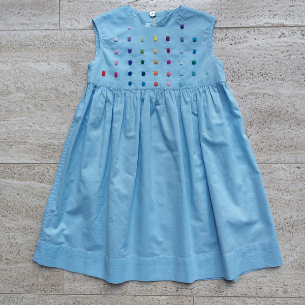 Sample Sale - Girls Dress 'Pallina Dots' Cotton Batista